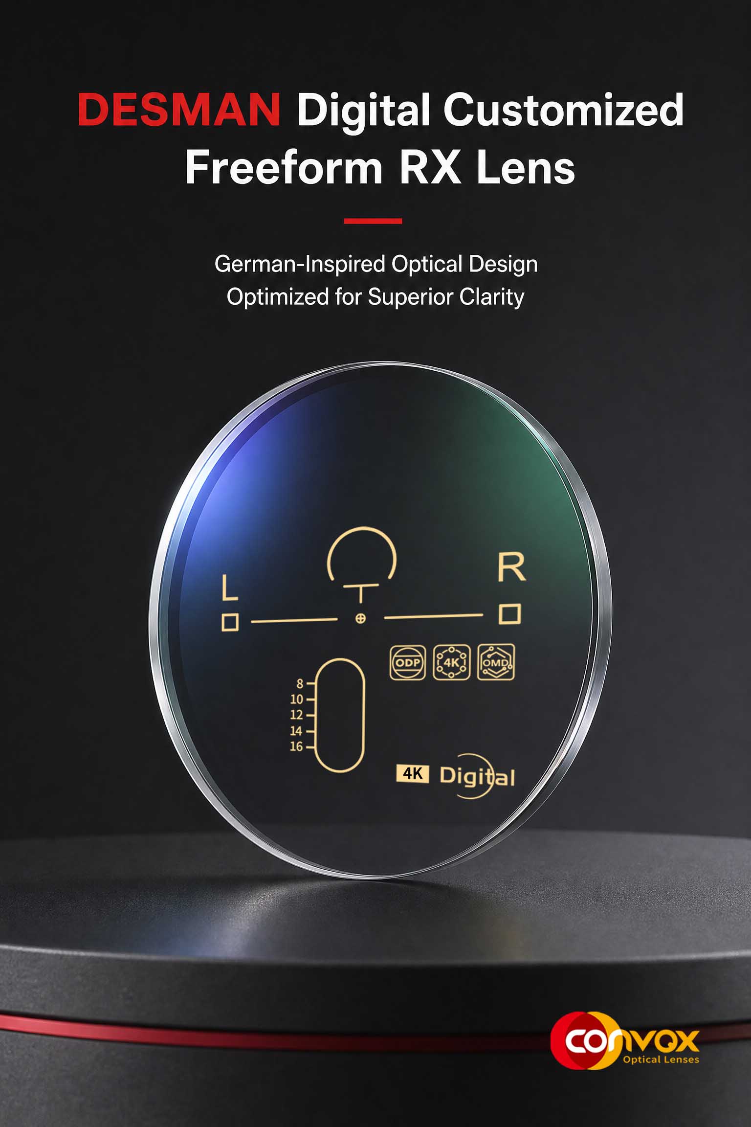 DESMAN Digital Customized Freeform RX Lens